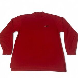 Vintage St. Louis Cardinals Cutter & Buck Mock Neck Shirt Red Long Sleeve XL